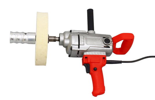 PreAsion Glass Scratch Removal Machine Glass Wool Felt Polisher Buffing Wheel for Glass Remove Scratches 220V