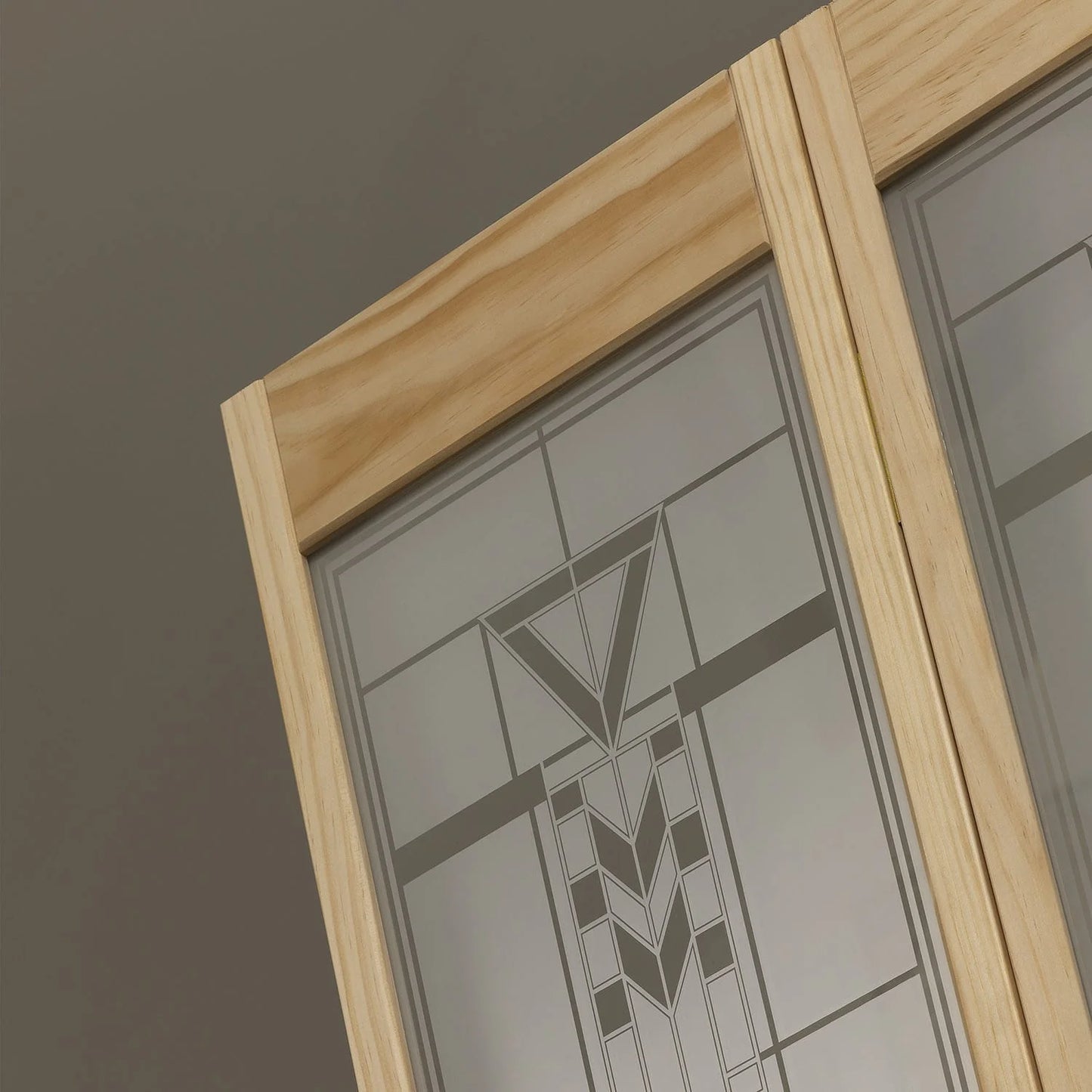 AWC Model 147 Sedona Glass Bifold Door 30"wide x 80"high Unfinished Door