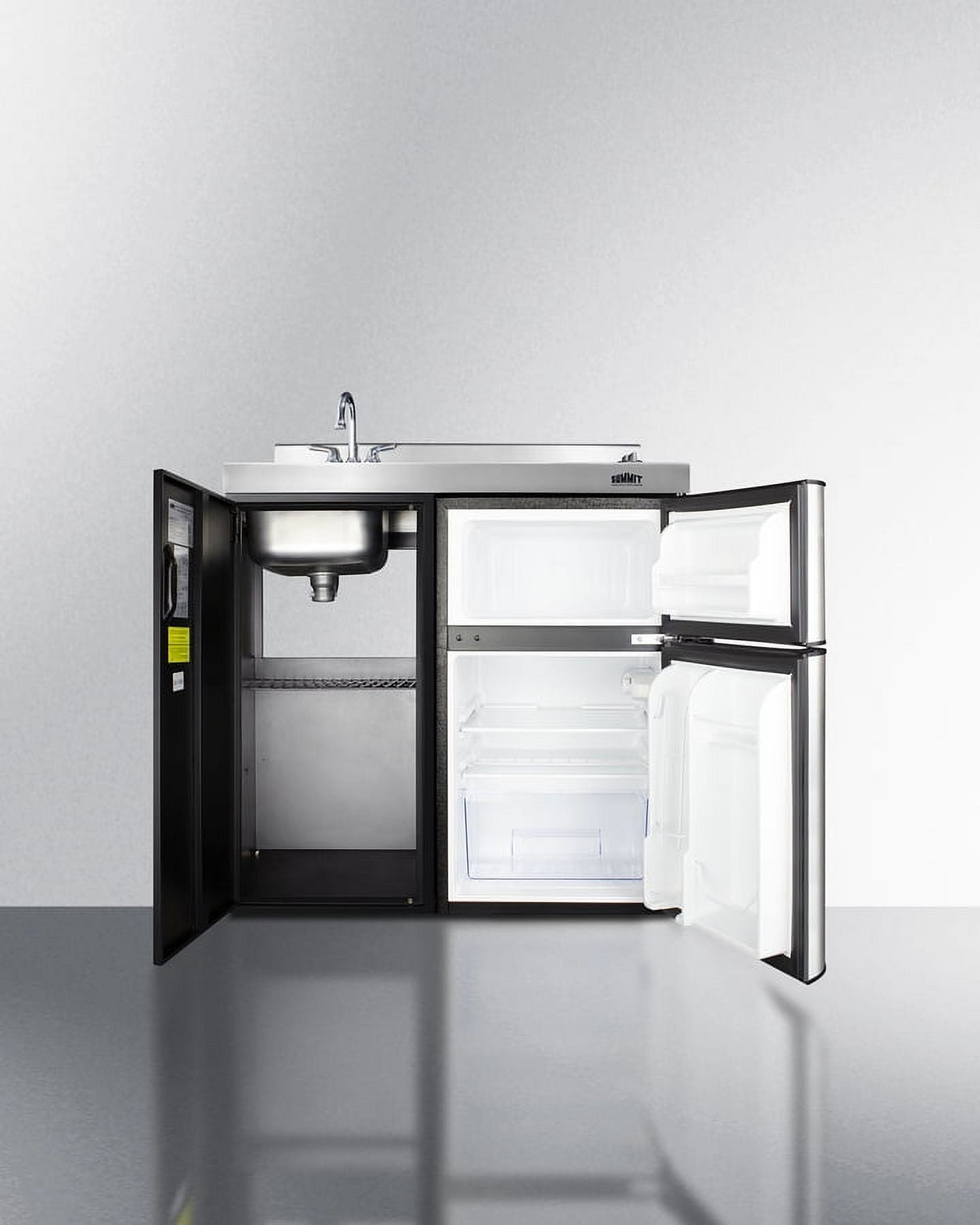 36" Wide All-In-One Kitchenette, Glass Burners