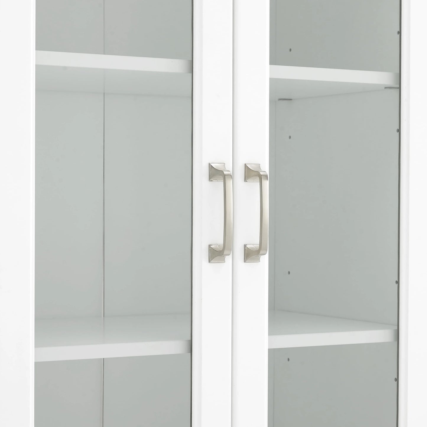 Crosley Brands Stanton 2Pc Glass Door Pantry Set White - 2 Pantries