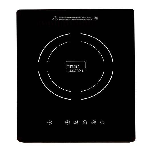 True Induction TI-1B Built-In UL858 Certified, 12-inch Single Induction Cooktop 1750W Glass-Ceramic Top