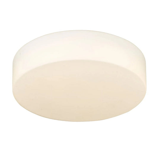 Toli LED Flush Mount in Matte Black and Opal Glass