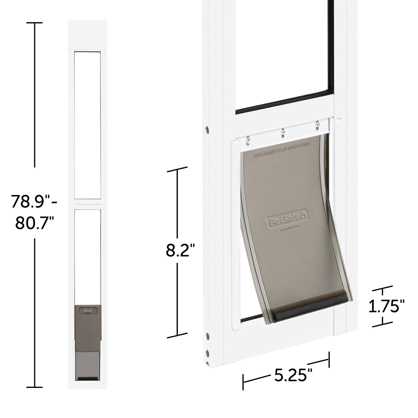 PetSafe Sliding Glass Pet Door, 2-Piece, Small