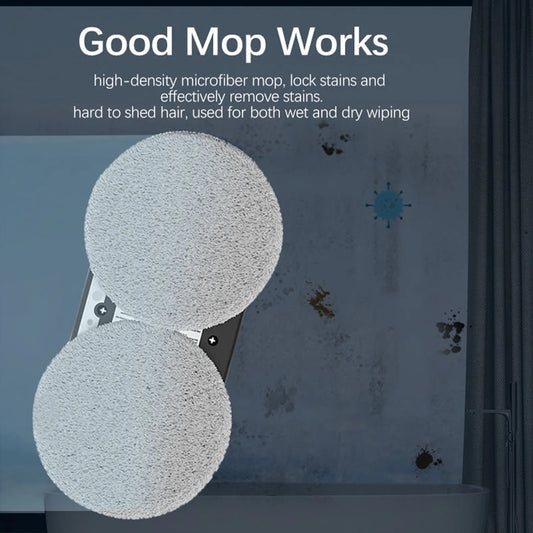 Oenbopo Window Cleaner Robot,Smart Glass Cleaning Robotic with Strong Suction,Remote Control Window Cleaning Robot for Windows/Tiles/Class Door