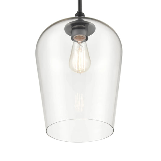 Millennium Lighting Ashford 1 Light Mini-Pendant in Multiple Finishes with a Clear Glass Shade Matte Black Matte N/A
