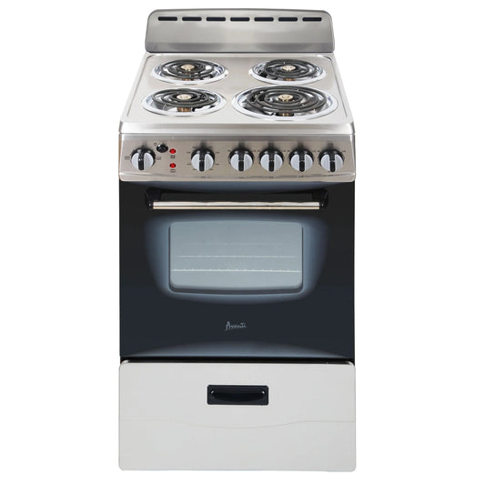 Avanti 20" Electric Range Oven with Framed Glass Door, in Stainless Steel (ERU200P3S)
