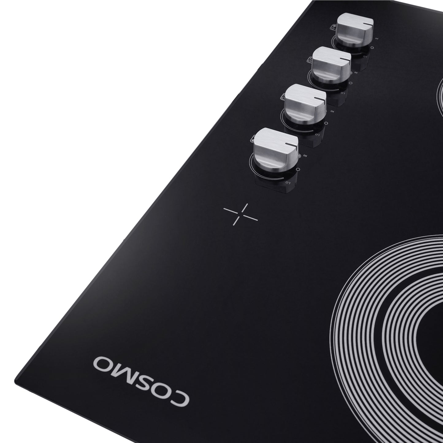 24 in. Electric Ceramic Glass Cooktop with 4 Elements Dual Zone Element