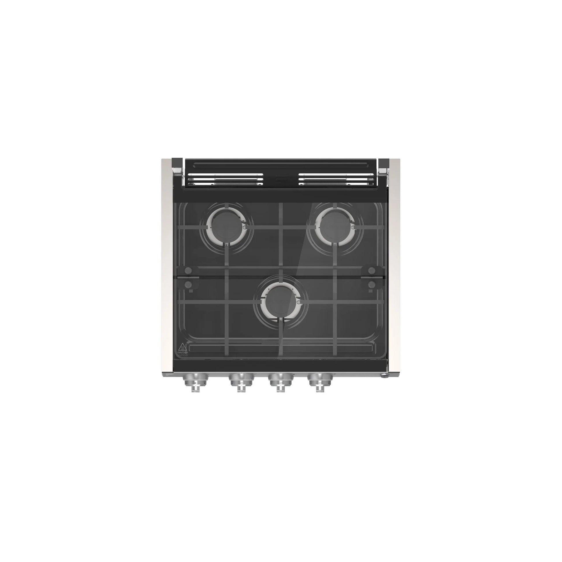Furrion 2021123893 Slide-In 3 Burner Gas RV Cooktop with Glass Cover - 20", Stainless Steel