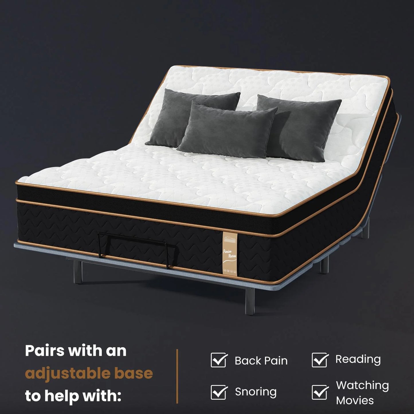 10" Twin Plush Hybrid Mattresses with Independently Encased Coils & Gel Memory Foam, Fiberglass-Free, Motion Isolation-Edge Support, Mattress in a Box, CertiPUR-US Certified