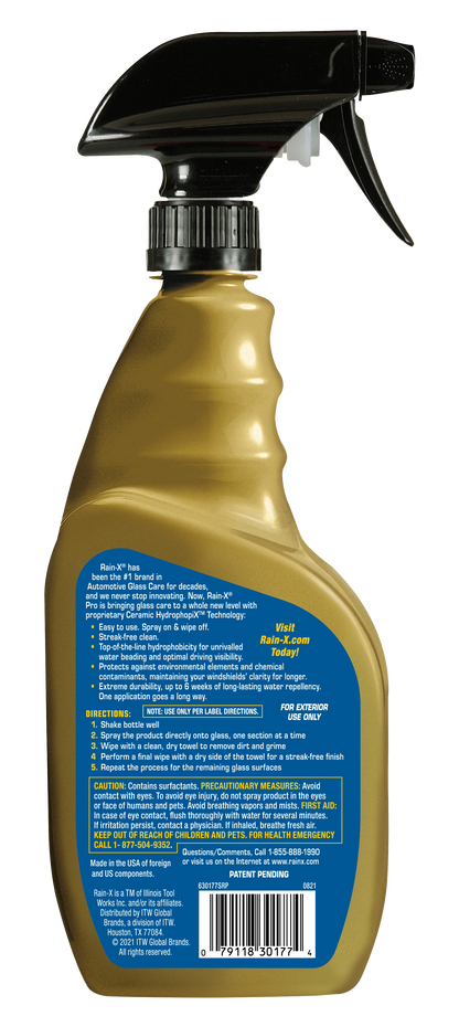 Rain-X® Pro Cerami-X 2-in-1 Glass Cleaner and Water Repellent 23oz - 630177SRP