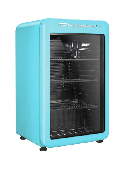 Frigidaire 3.3 Cu. Ft. Retro Refrigerator, Glass Door, Black