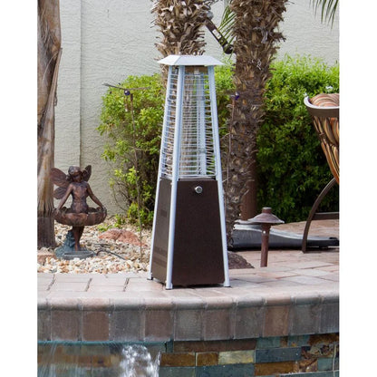 AZ Patio Heaters Tabletop Quartz Glass Tube Liquid Propane heater, Stainless