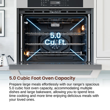 Rangaire RWOD301GS 30" Glass Touch Double Wall Oven - Stainless Steel, Electric Oven, True Convection, Self Cleaning, Easy Reach Racks