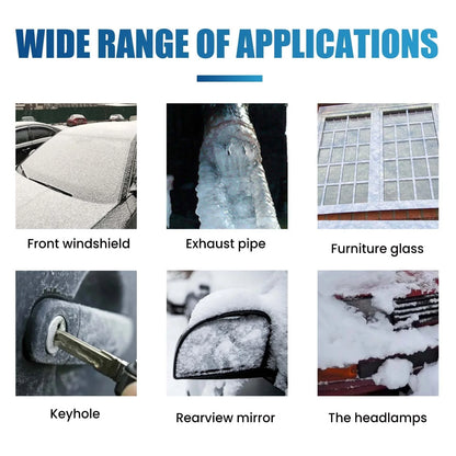 XEOVHV Deicer Spray for Car Windshield, De-Icer for Car Windshield,Fast Ice Melting and Snow Remover for Winter Car Glass 60ml/3.1oz