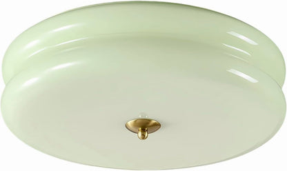 KCO Lighting Mid Century Modern LED Ceiling Lights Mint Green Glass Ceiling Lamp Large Hallway Ceiling Light