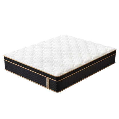 10" Twin Plush Hybrid Mattresses with Independently Encased Coils & Gel Memory Foam, Fiberglass-Free, Motion Isolation-Edge Support, Mattress in a Box, CertiPUR-US Certified