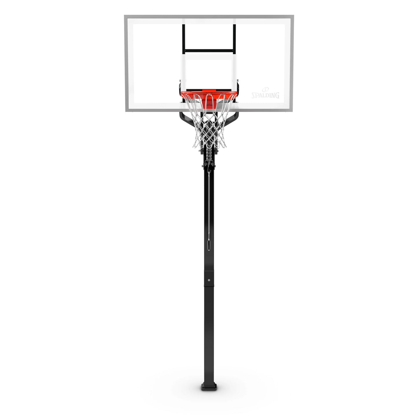 Spalding 60 In. Tempered Glass U-Turn In Ground Basketball Systems Hoop