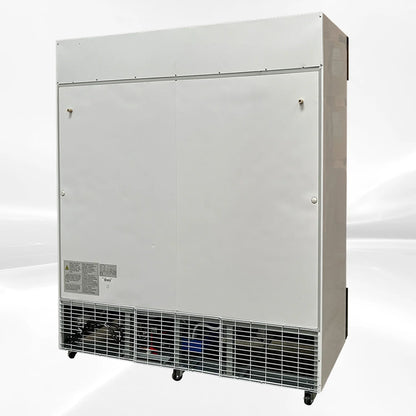 Commercial Merchandiser Refrigerator, 3 Glass Door, Beverage Cooler, 74" x 26" x 82", 62.5 Cu. Ft., NSF Certified