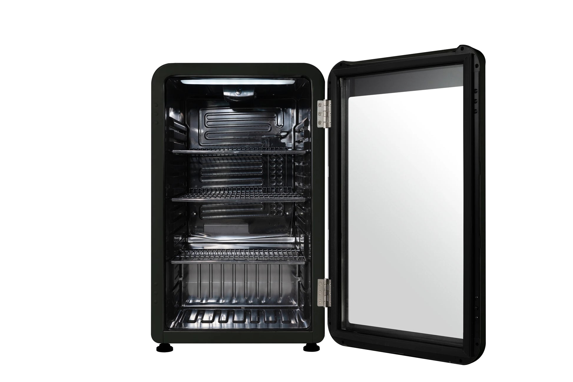 Frigidaire 3.3 Cu. Ft. Retro Refrigerator, Glass Door, Black