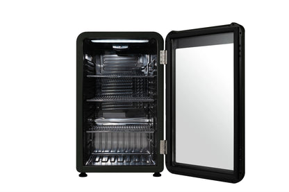 Frigidaire 3.3 Cu. Ft. Retro Refrigerator, Glass Door, Black