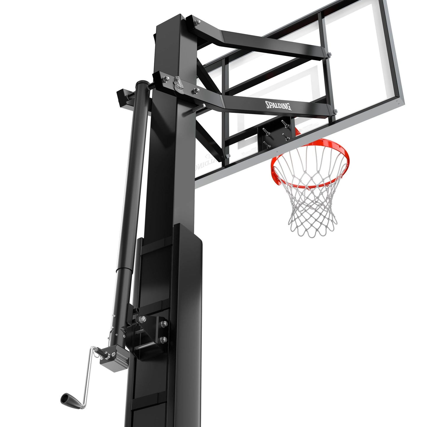 Spalding "888?" Series 60 In. Tempered Glass In-Ground Basketball Hoop