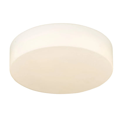 Toli LED Flush Mount in Matte Black and Opal Glass