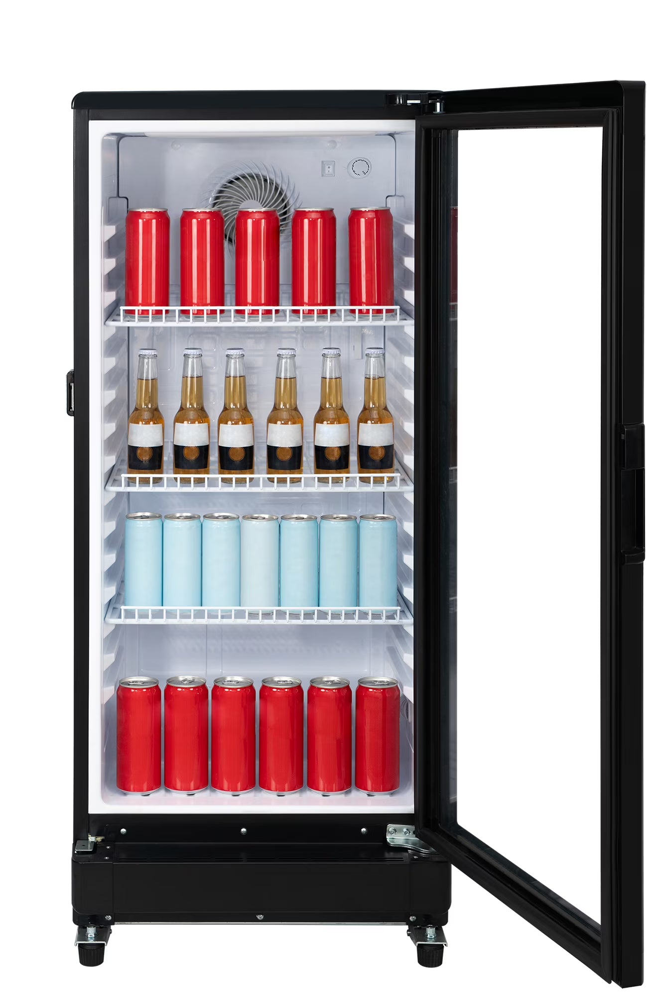 Hamilton Beach, 6.0 CU. FT. Commercial Beverage Glass Door Refrigerator