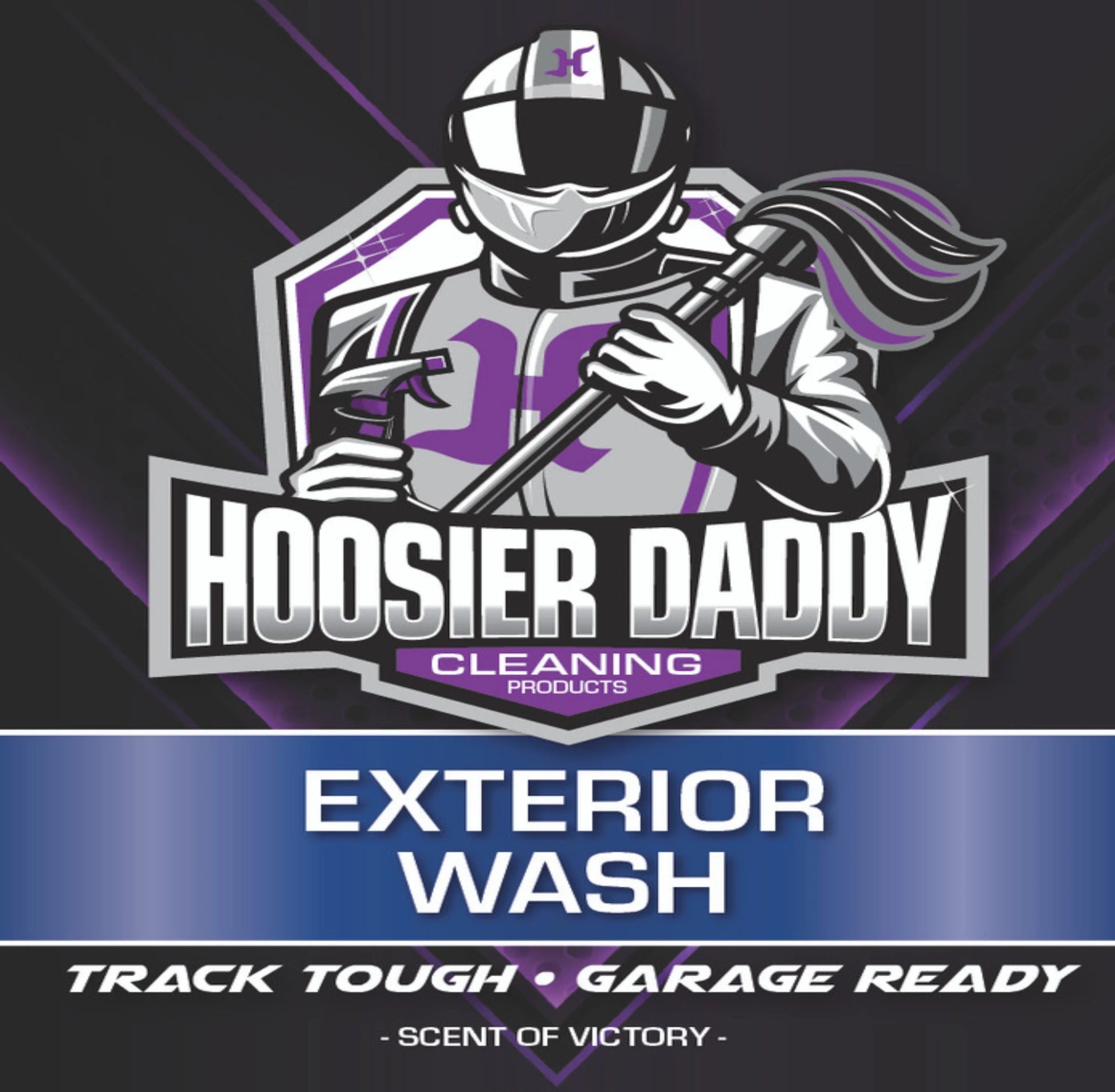 Hoosier Daddy 16oz Car Exterior Cleaner Concentrate - Removes Dirt, Bugs, & Road Grime - Safe for Paint, Glass, & Chrome - Dilutes for Multiple Uses(8-Pack)