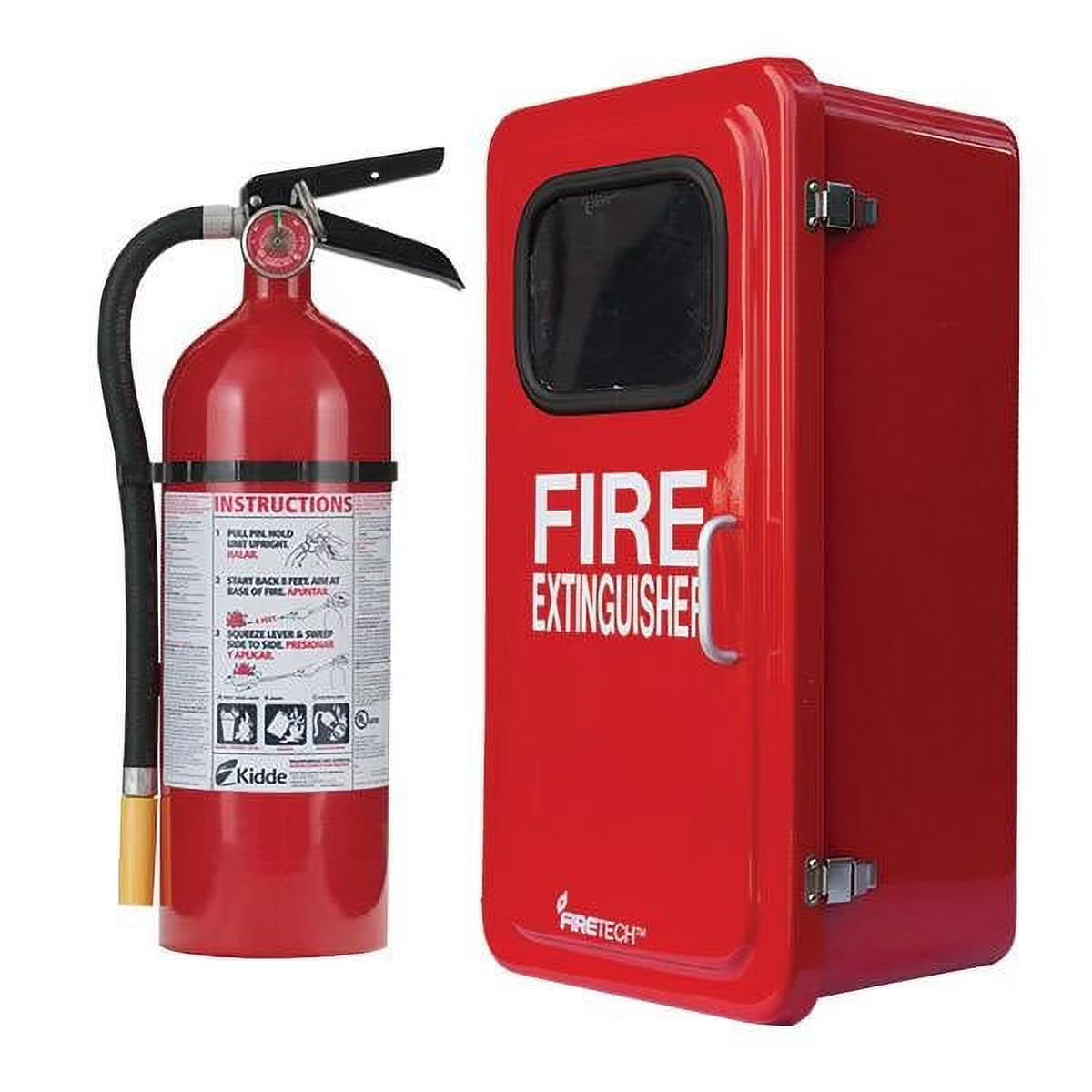 5 lb ABC Pro Line Fire Extinguisher w/FireTech Fiberglass Cabinet (1 Unit)
