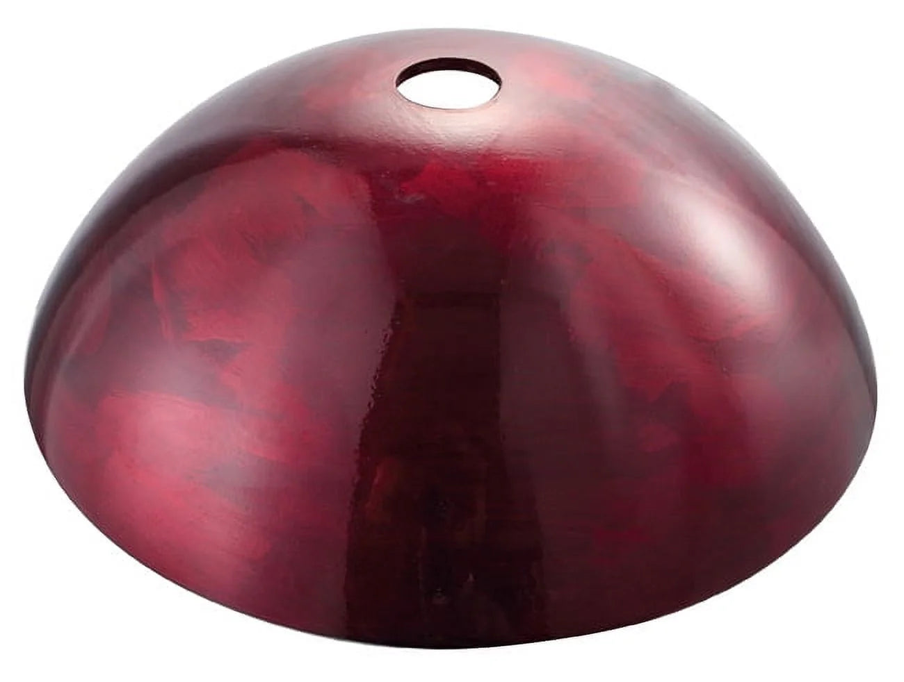 KRAUS Irruption Glass Vessel Sink in Red with Pop-Up Drain and Mounting Ring in Chrome