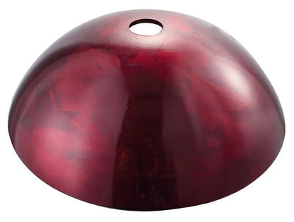 KRAUS Irruption Glass Vessel Sink in Red with Pop-Up Drain and Mounting Ring in Chrome