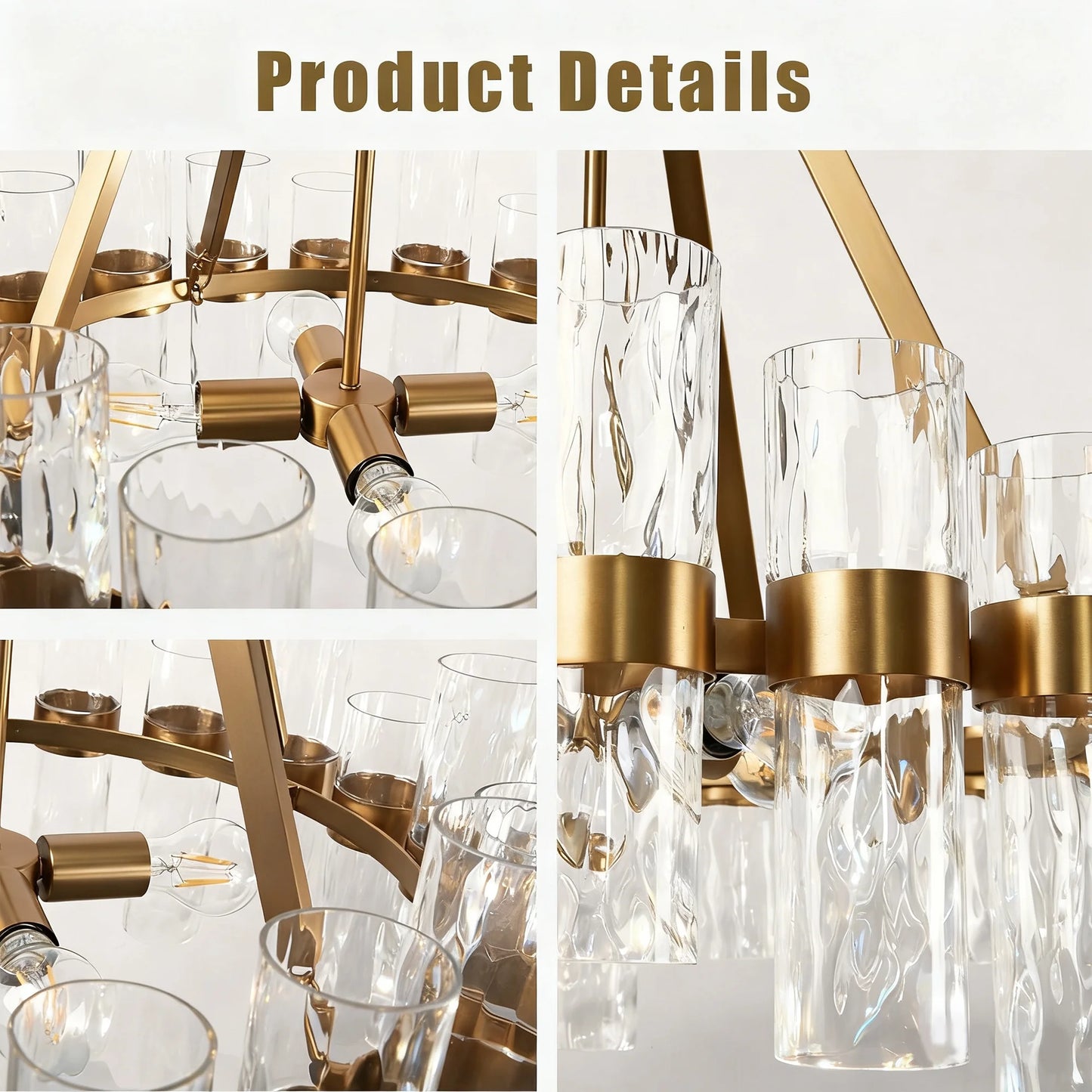 Industrial Style Recycled Tube Glass Chandelier , Dinning Room Chandelier , Living Room Chandlier