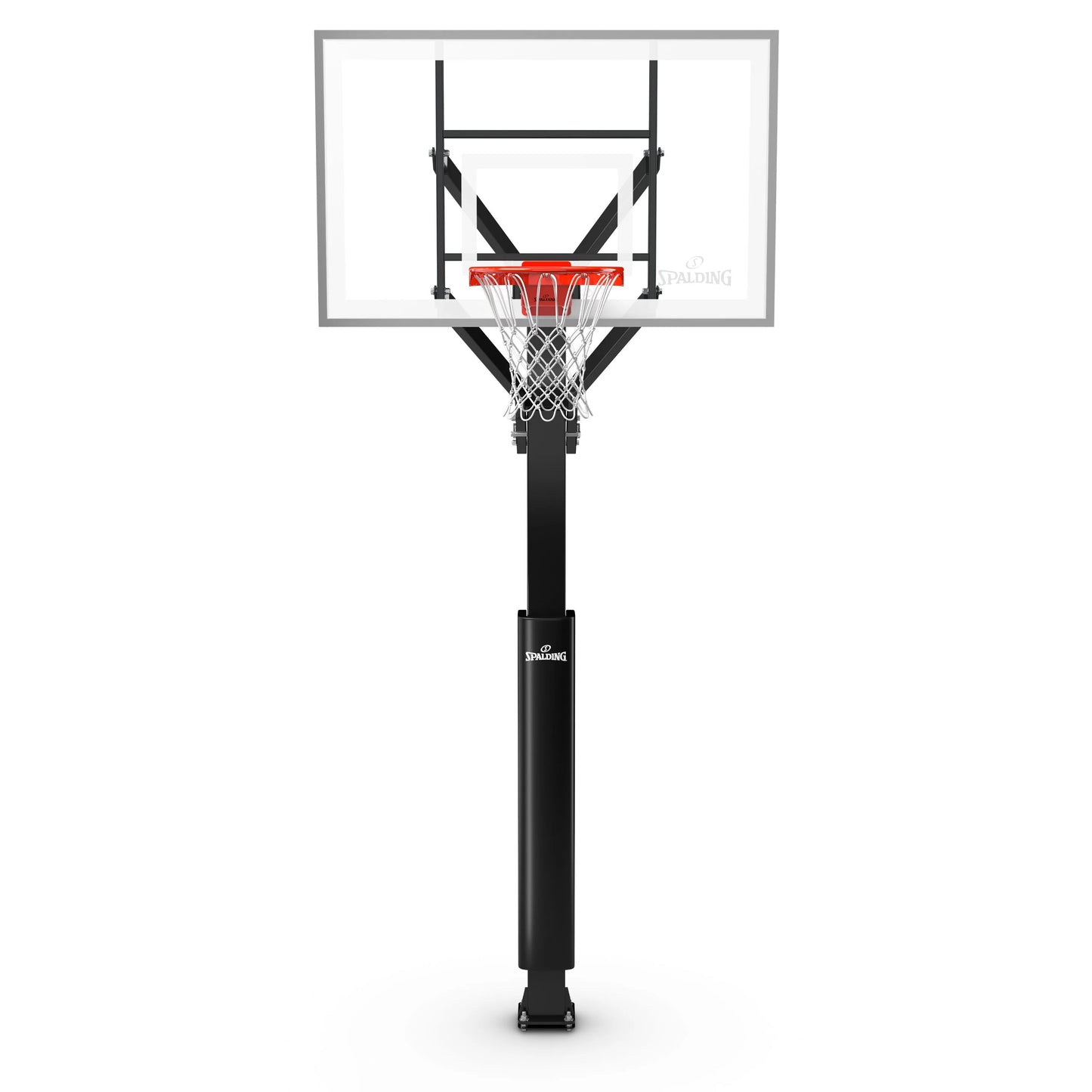 Spalding "888TM" Series 60 In. Tempered Glass In-Ground Basketball Hoop