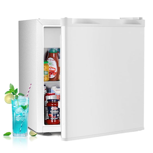 WAA 1.6 Cu.Ft Compact Refrigerator Mini Fridge Glass Door