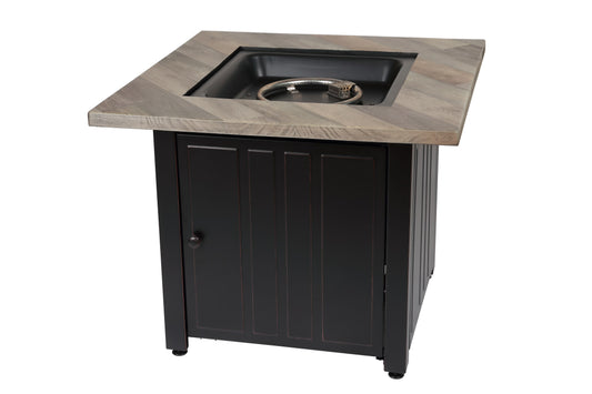 Endless Summer Harper LP Gas Outdoor Fire Pit Table with Fire Glass and Cover - GAD15299ES