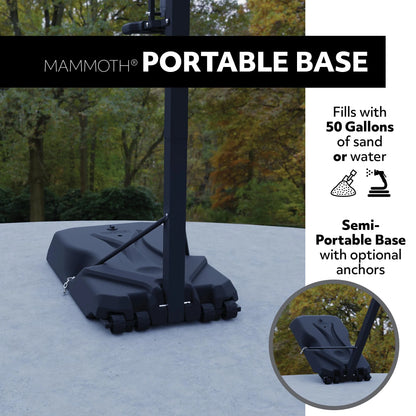 Lifetime 54-Inch Tempered Glass Portable Basketball Hoop with Mammoth Lift Adjustment & Ultra Rim - Model 90734-Outdoor Play