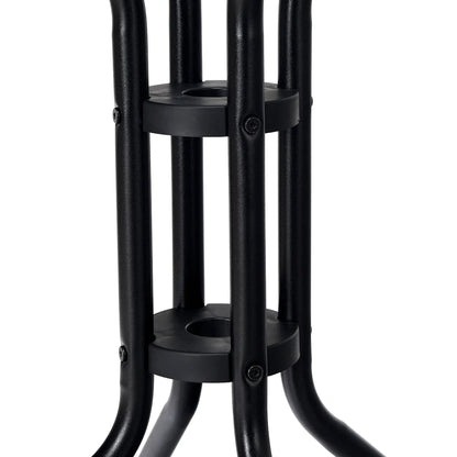 Patiojoy 32" Round Garden Bar Glass Table Patio Umbrella Deck Outdoor Furniture