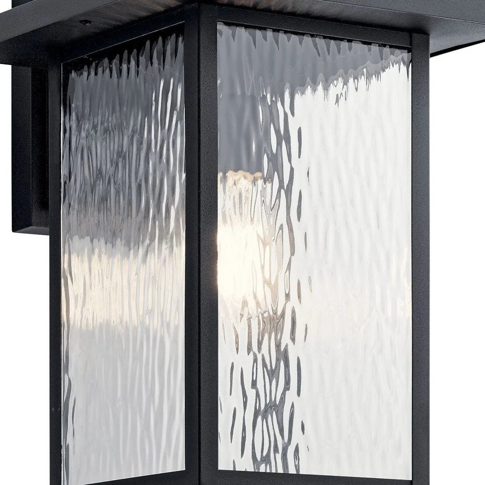 Kichler Capanna 16" 1 Light Olde Bronze Outdoor Wall Sconce with Clear Water Glass