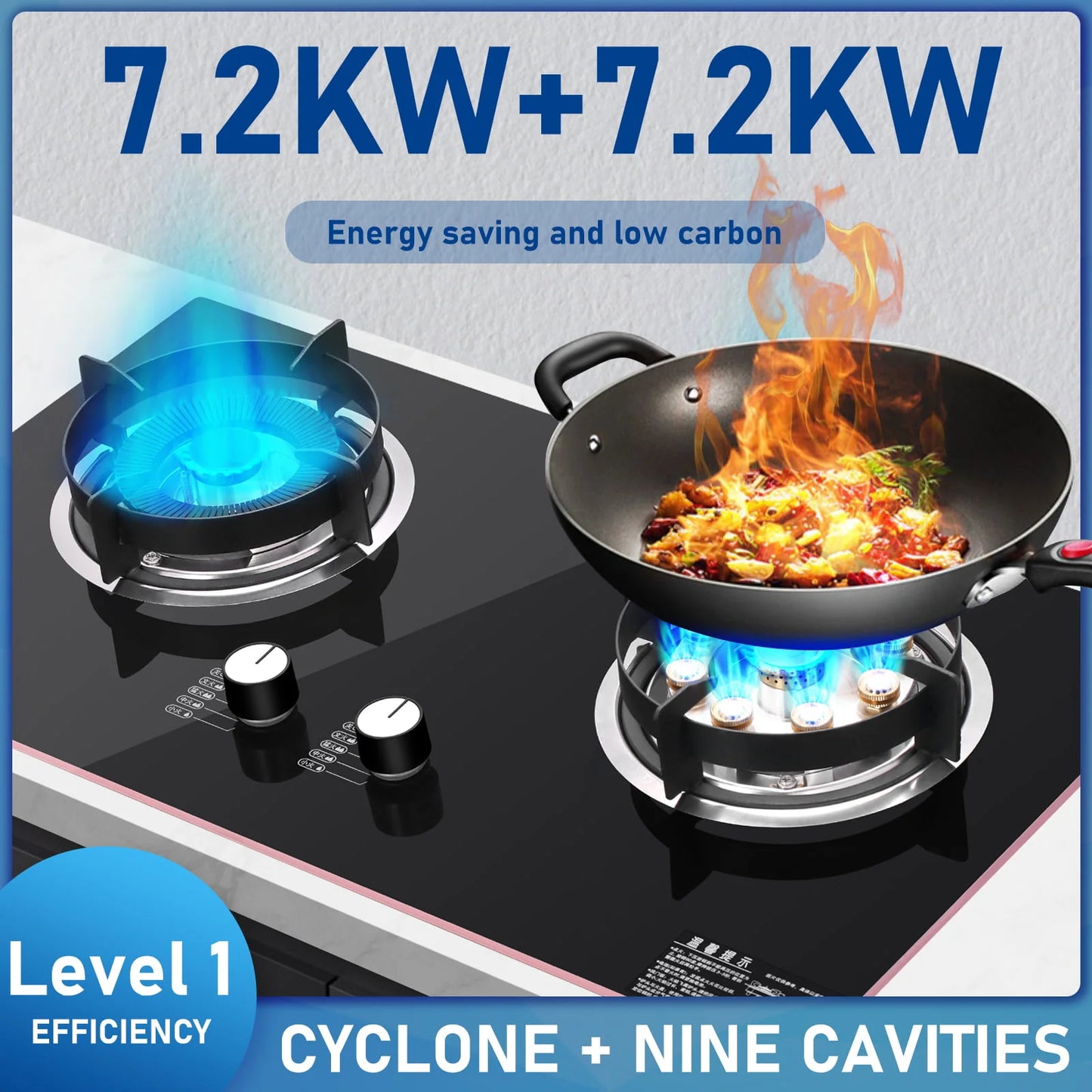 Wobythan 2 Burners Camp Stove Portable Gas Stove Tempered Glass Outdoor/Indoor Kitchen Cooktop