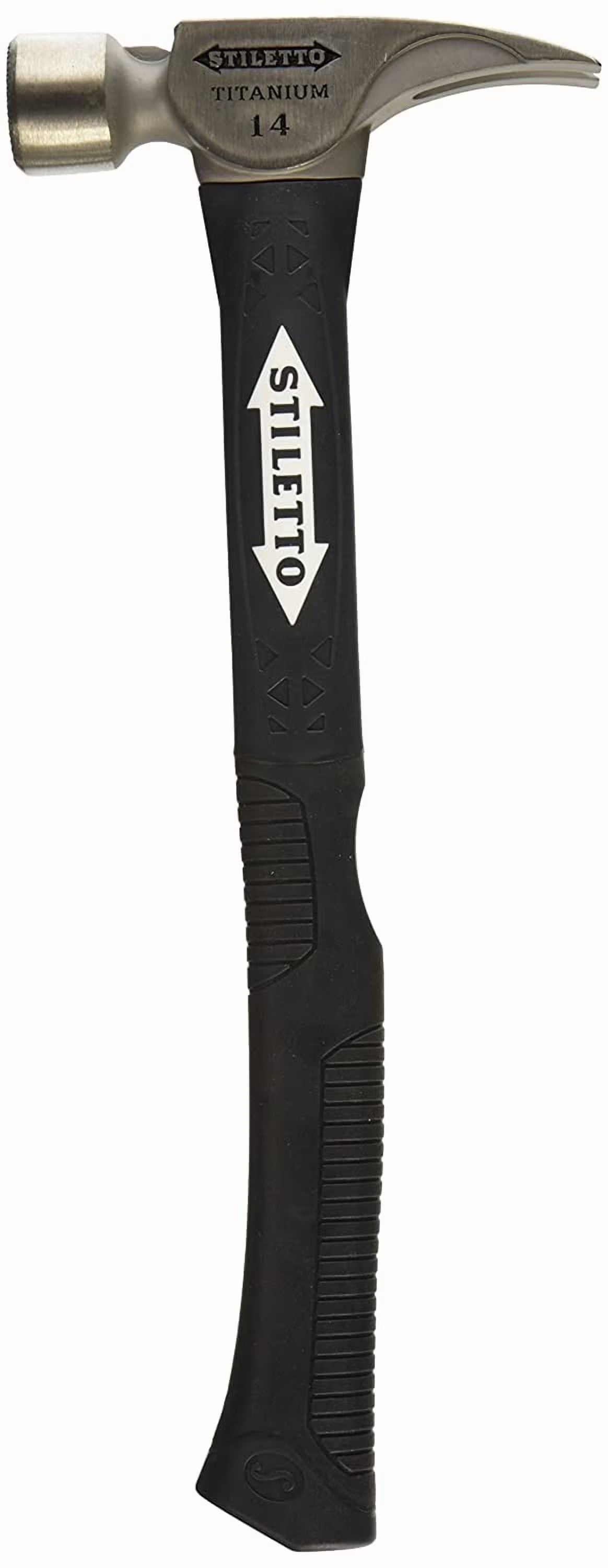 Milwaukee TI14MC-F 14 oz Titanium Milled Face Hammer with 18 in. Hybrid Fiberglass Handle