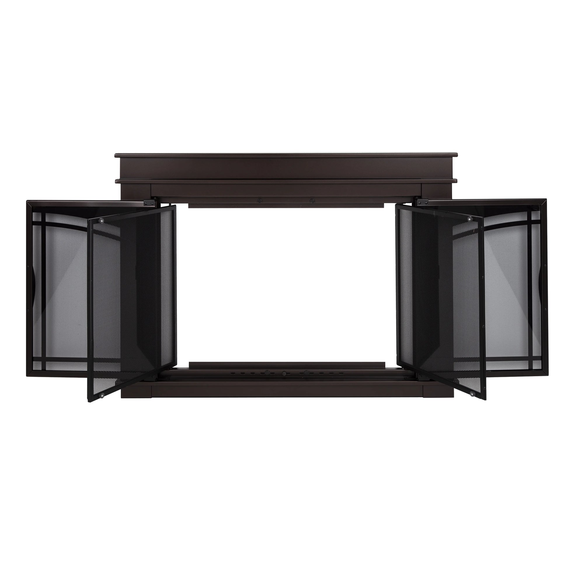 Pleasant Hearth Fenwick Glass Firescreen Oil Rubbed Bronze - Medium