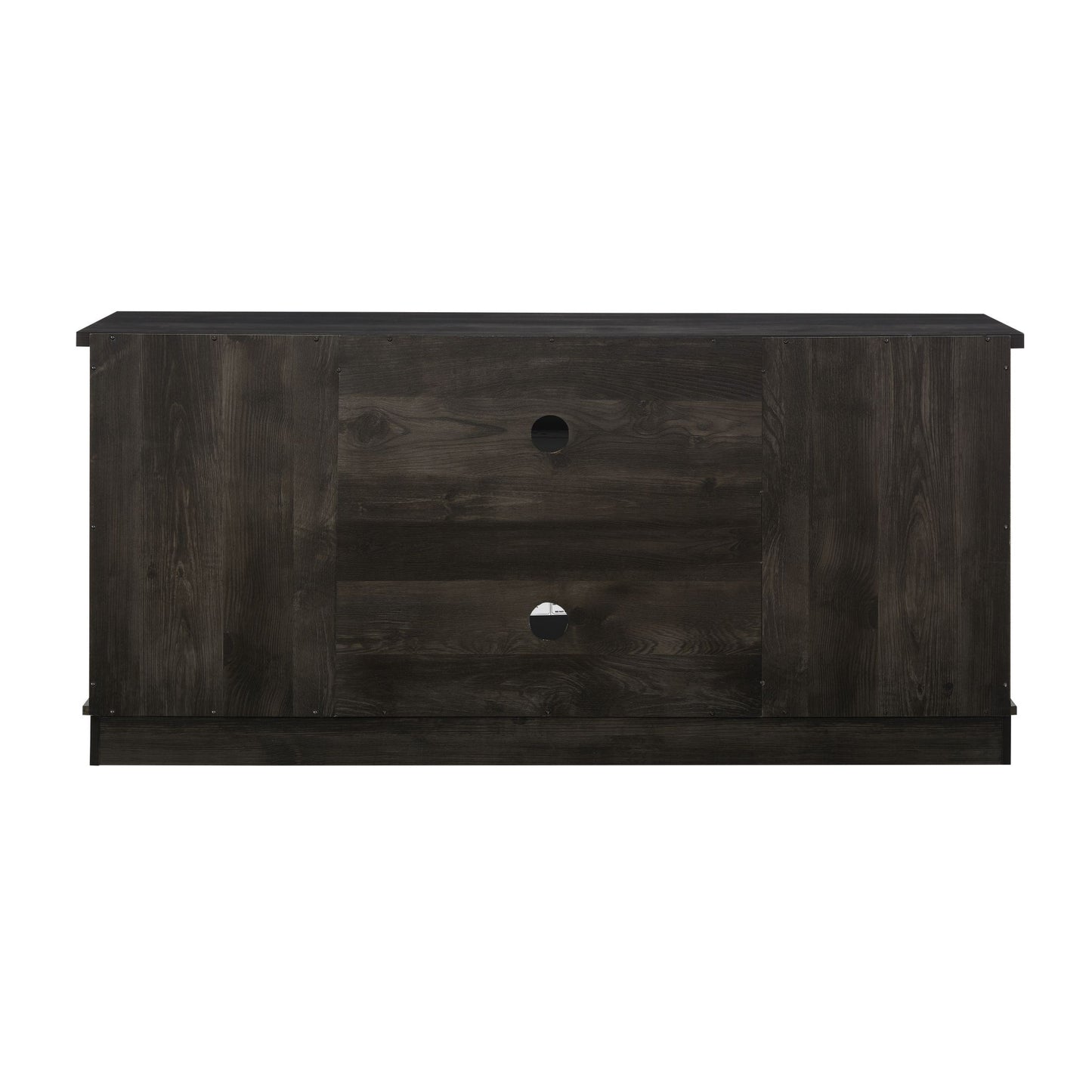 IMKHK TV Stand with Remote Control Fireplace, Media Entertainment Center for TVs up to 70", Farmhouse TV Console Table with Sliding Glass Doors and 2 Storage Cabinets for Living Room, Charcoal Gray