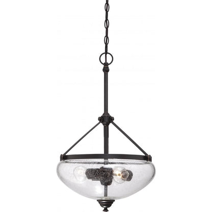 Nuvo 60-5547 - Laurel - 3 Light Pendant w/Clear Seeded Glass