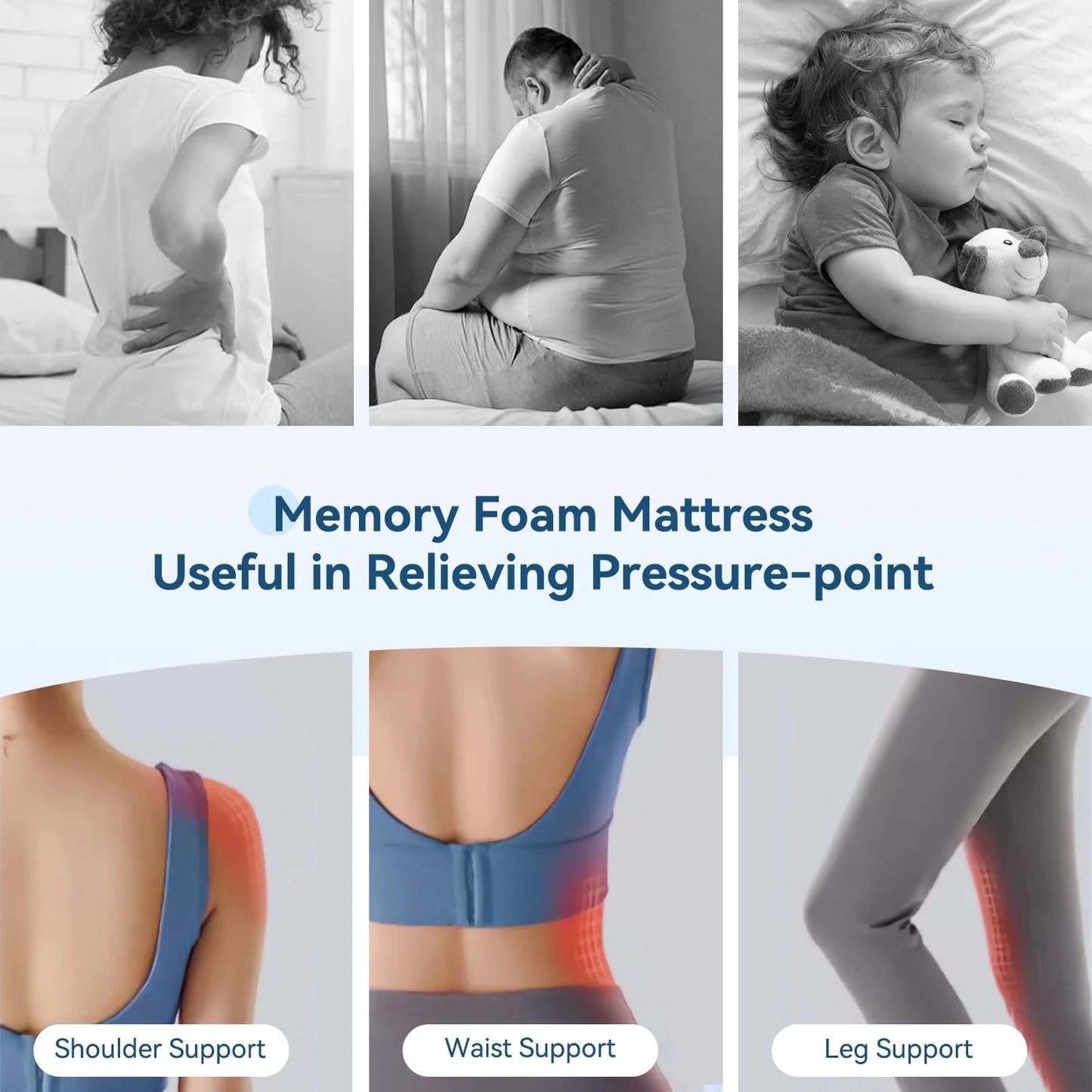 ZUNMOS 10 Inch Twin Memory Foam Mattress for Cool Sleep, CertiPUR-US Certified Pressure Relieving, Removeable Cover Medium Firm Mattresses, Fiberglass Free, Mattress in a Box