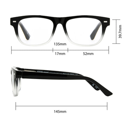 Design Optics by Foster Grant #818 Square Way Style Reading Glasses, 3-pack