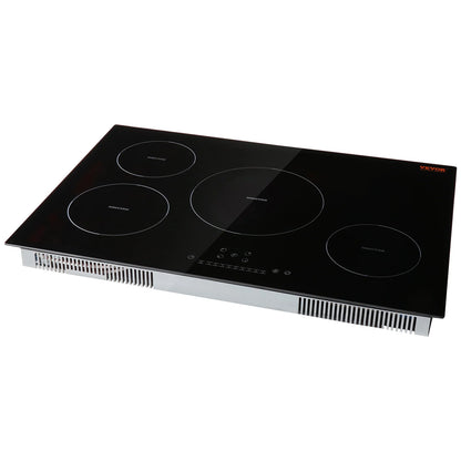 BENTISM 30 inch Electric Cooktop 4 Burners Ceramic Glass Stove Top Touch Control
