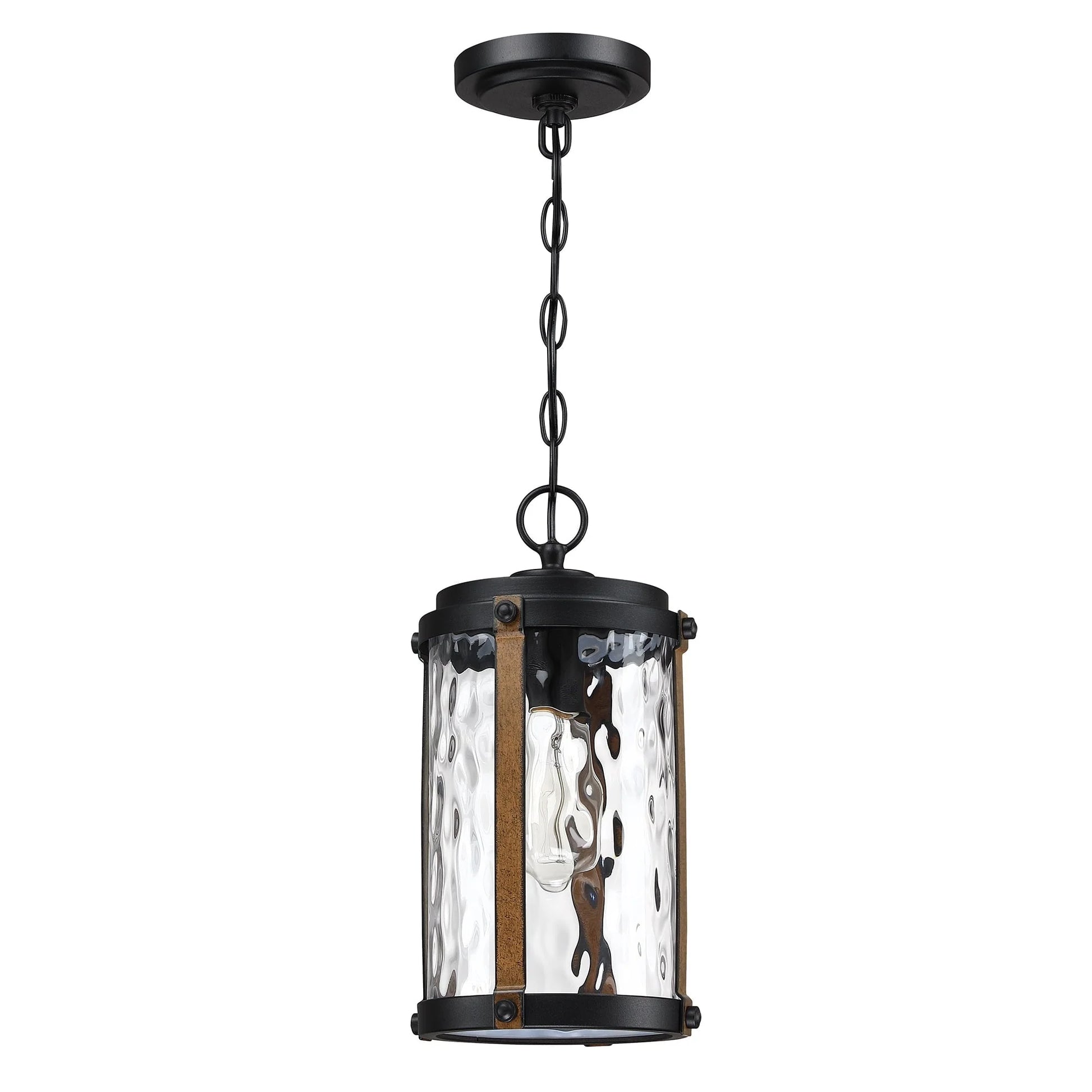 Dark Bronze Outdoor Light Fixture Wall Mount for Porch, House, Doorway, Hallway, Exterior with Seeded Glass Shade