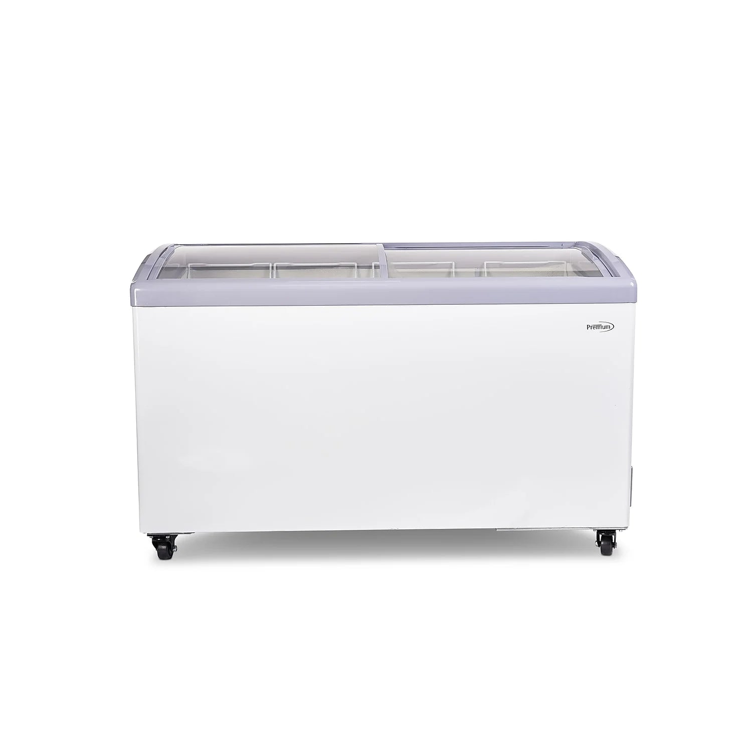 Premium Levella 7.4 cu. ft. Curved Glass Top Chest Freezer White (PFR740G)