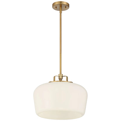 Possini Euro Design Gold Pendant Chandelier 15" Wide Modern Opal White Glass Shade 3-Light Fixture for Dining Room Living House Home Kitchen Island