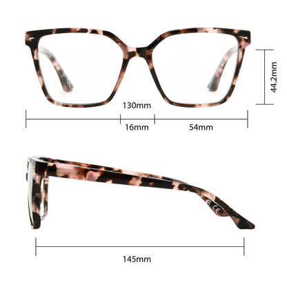 Design Optics by Foster Grant #813 Oversized Square Reading Glasses, 3-pack